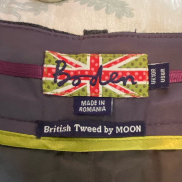 Boden British Tweed by MOON Wool-Blend Pants - Picture 3 of 8